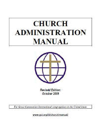 cover of Church Administration Manual