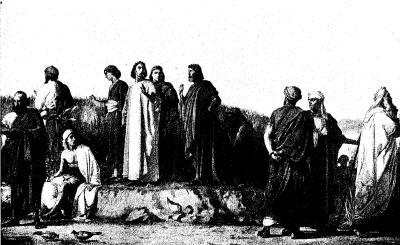 disciples in a grainfield