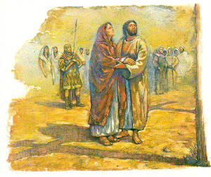 Mary with John at Golgotha