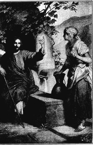 Jesus and the Samaritan woman at the well