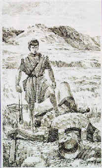David triumphed over Goliath 